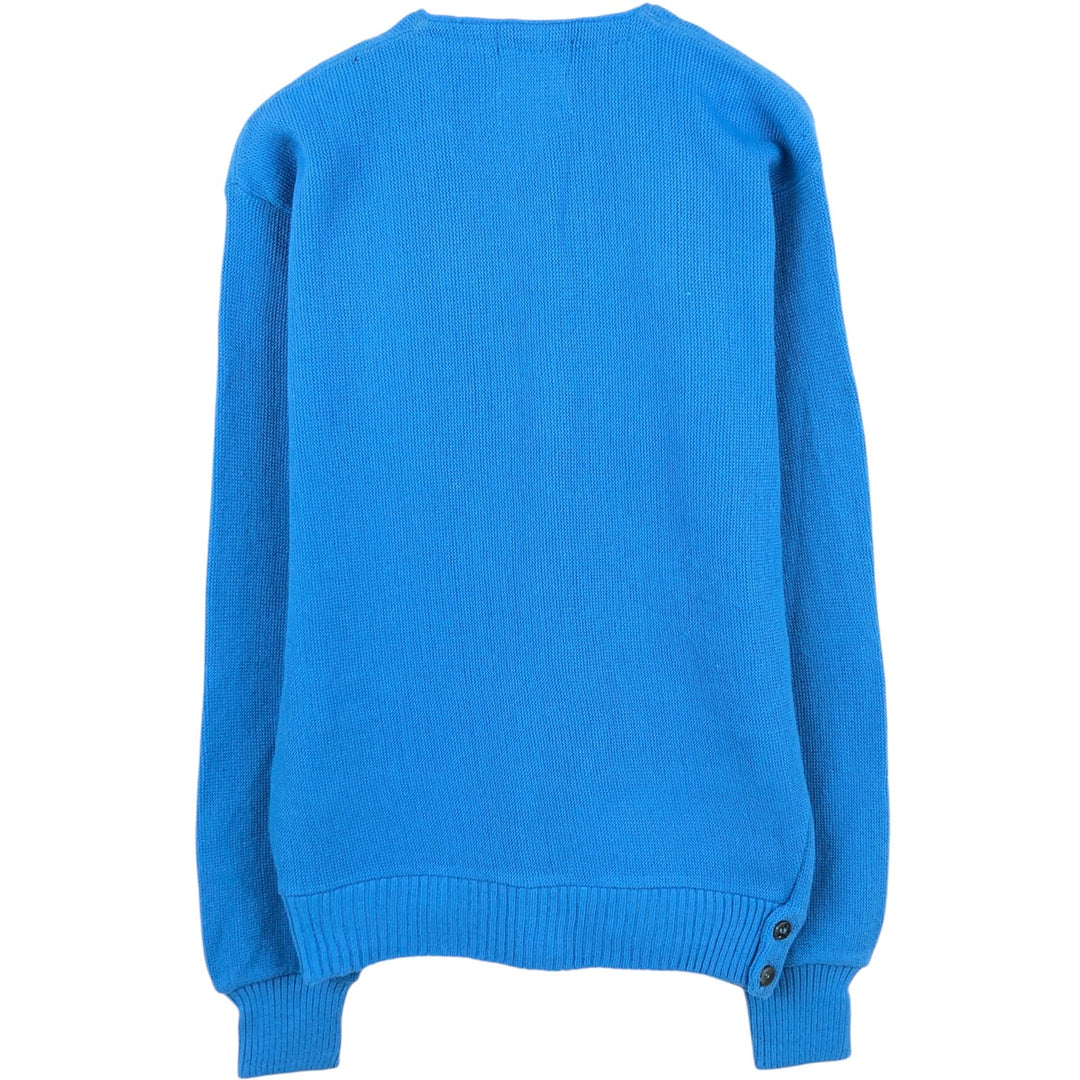 Campus Acrylic Knit Cardigan, Made in USA, Men's Size M Oron Acrylic blue type Vintage Second Hand
