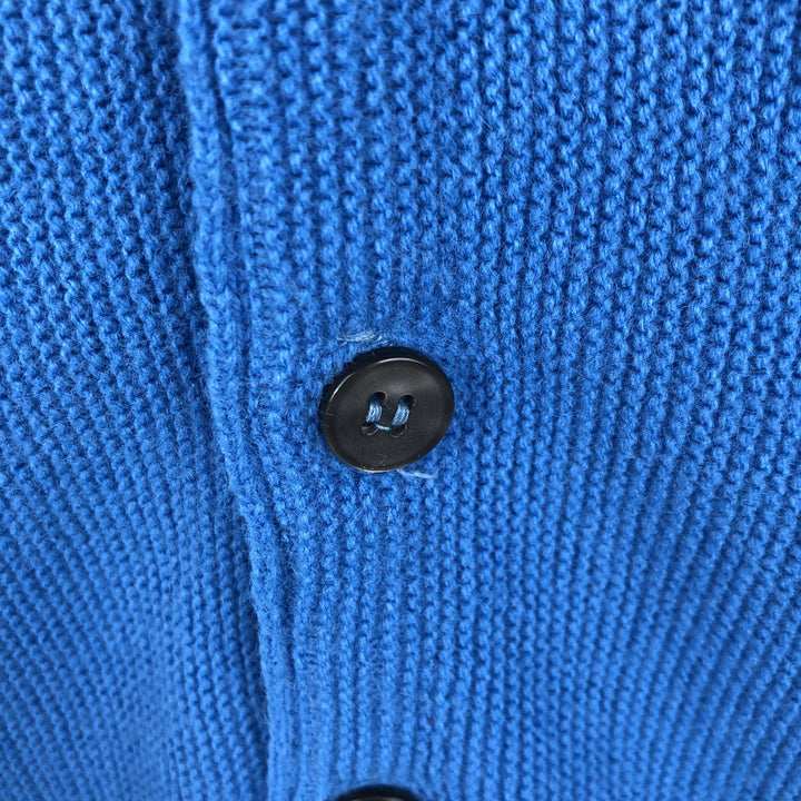 Campus Acrylic Knit Cardigan, Made in USA, Men's Size M Oron Acrylic blue type Vintage Second Hand