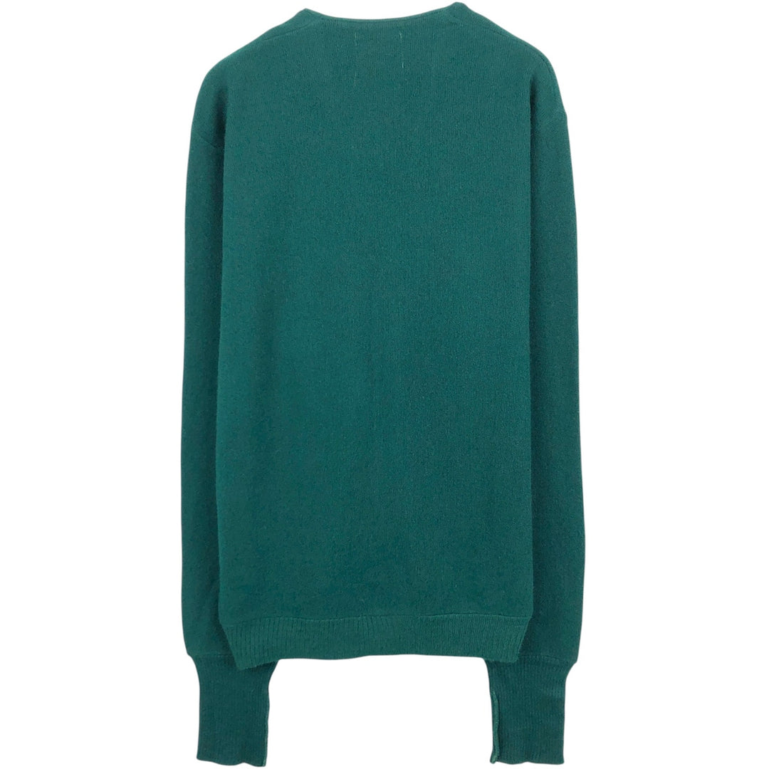 The JCPenney Sweater Acrylic Knit Cardigan, Men's Size L (approx.) Oron Acrylic Green type dark green Vintage Second Hand