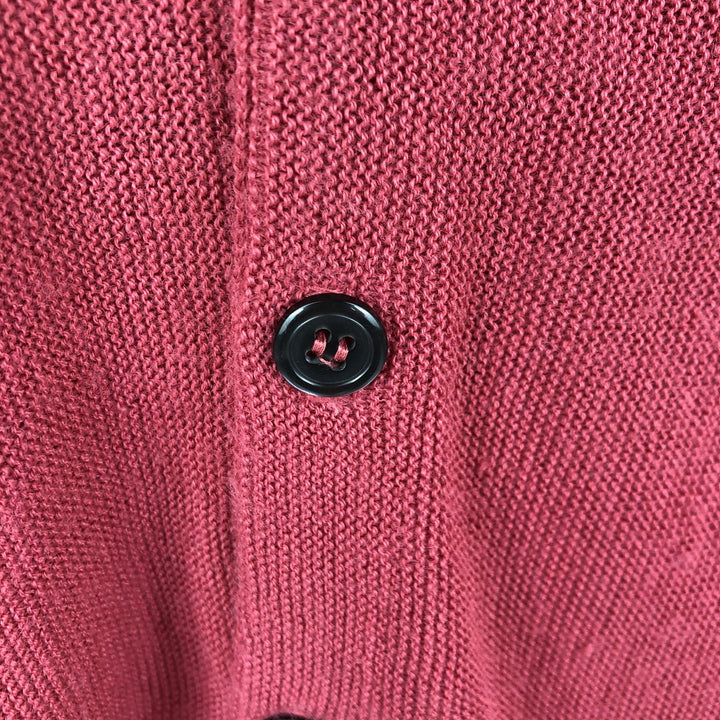 THE FOX COLLECTION Acrylic Knit Cardigan, Made in USA, Men's Size L (approx.) Oron Acrylic pink type Vintage Second Hand