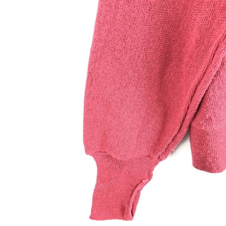 THE FOX COLLECTION Acrylic Knit Cardigan, Made in USA, Men's Size L (approx.) Oron Acrylic pink type Vintage Second Hand