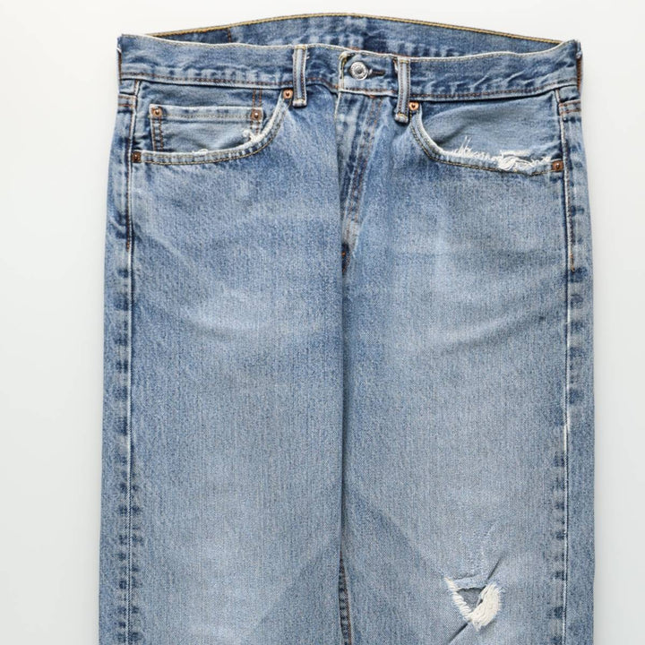 Levi's 00505-4886 Tapered Denim Pants, Men's W35 equivalent. cotton blue type Vintage Second Hand