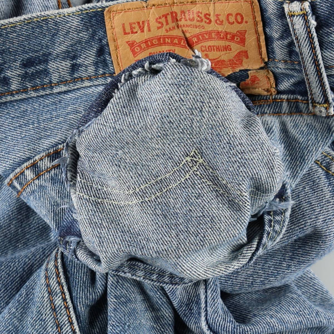 Levi's 00505-4886 Tapered Denim Pants, Men's W35 equivalent. cotton blue type Vintage Second Hand