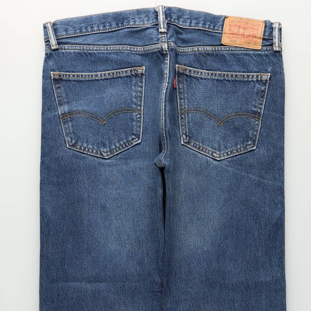 Levi's 00505-0216 Tapered Denim Pants, Men's W38 equivalent. cotton blue type Vintage Second Hand