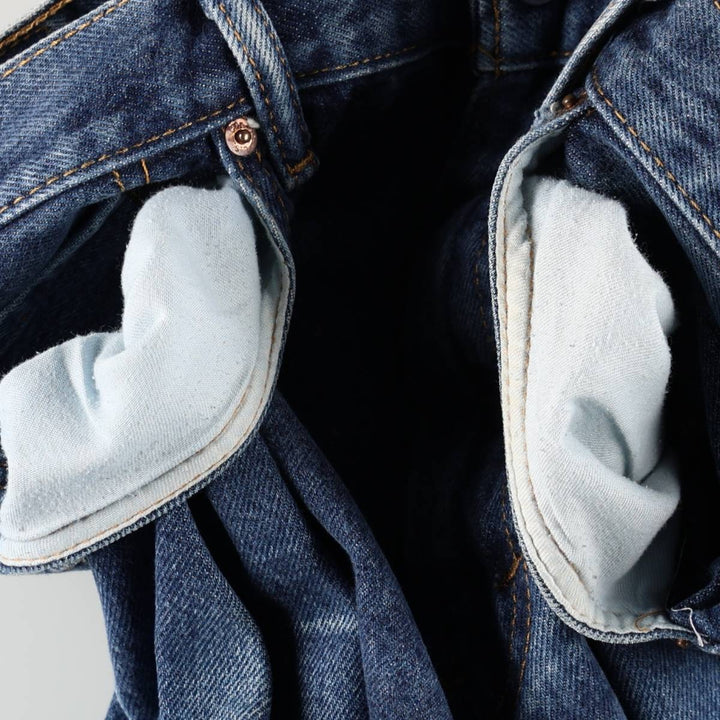 Levi's 00505-0216 Tapered Denim Pants, Men's W38 equivalent. cotton blue type Vintage Second Hand