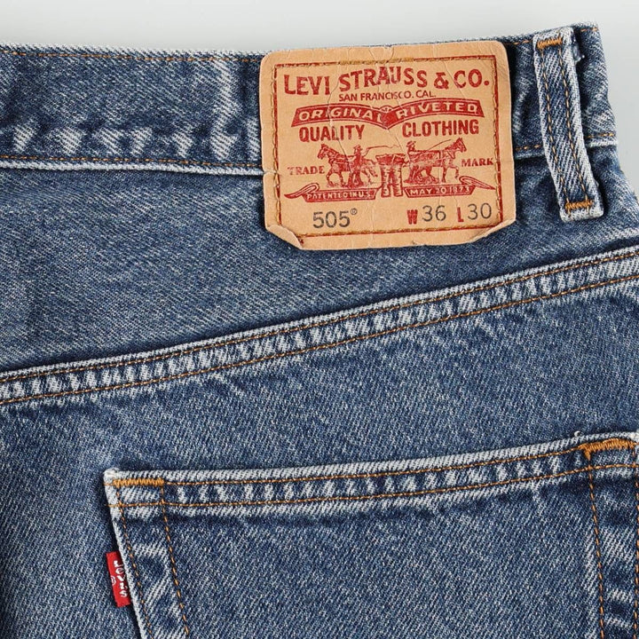 2000'S Levi's 00505-0216 Tapered Denim Pants, Men's W37 (approx.) cotton blue type Vintage Second Hand