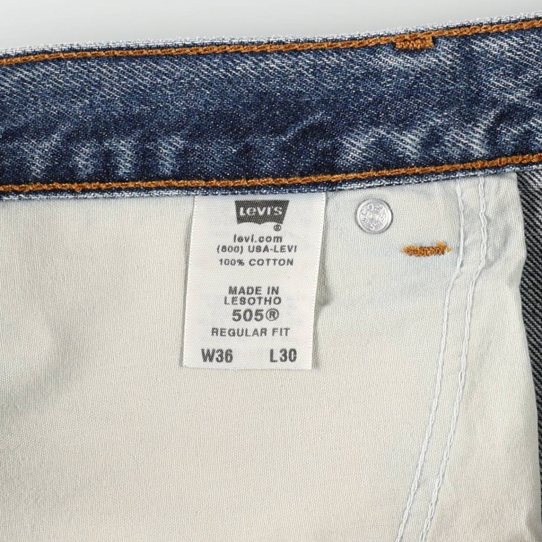 2000'S Levi's 00505-0216 Tapered Denim Pants, Men's W37 (approx.) cotton blue type Vintage Second Hand