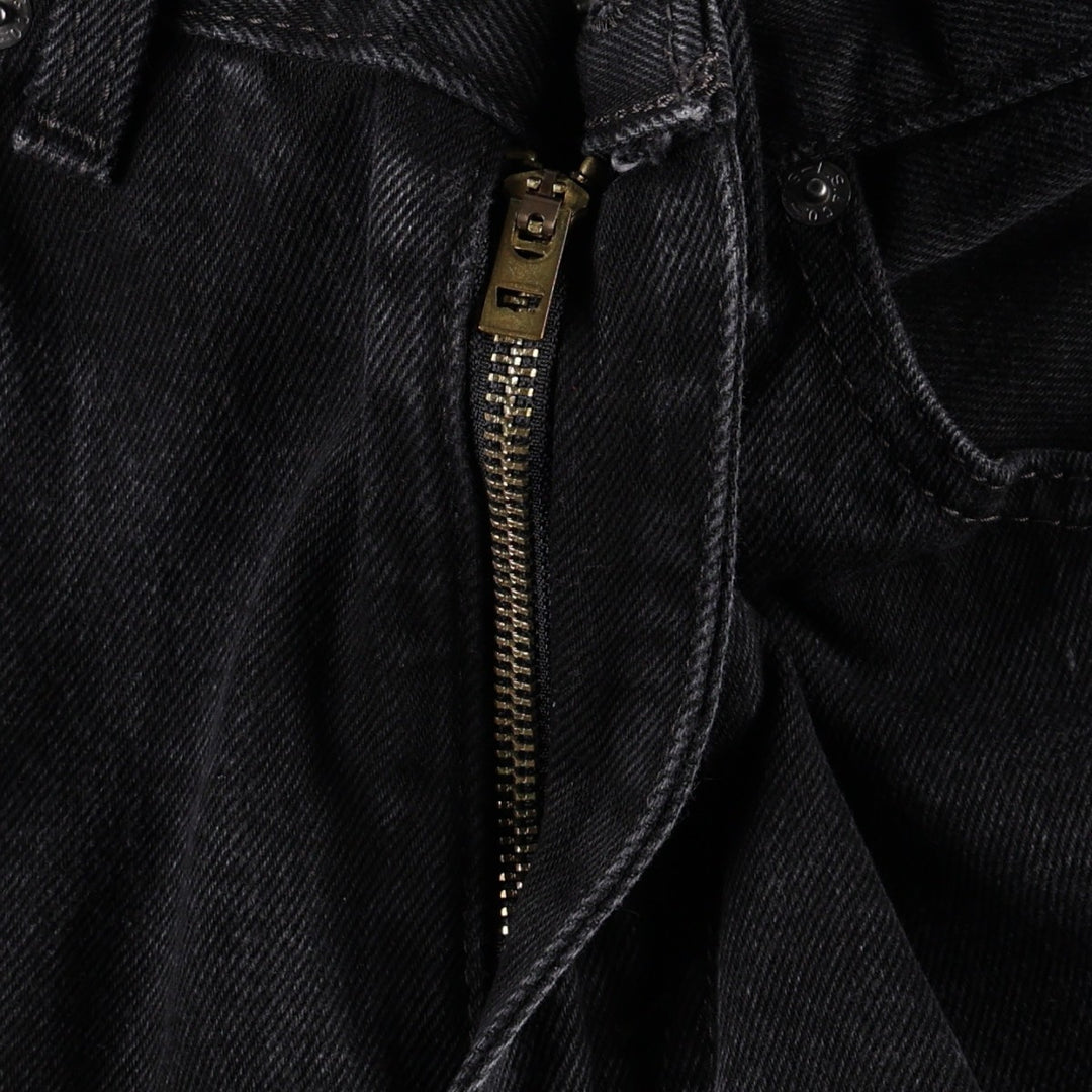 Levi's 505 Black Denim Tapered Denim Pants for Men, W33 equivalent cotton black type Vintage Second Hand