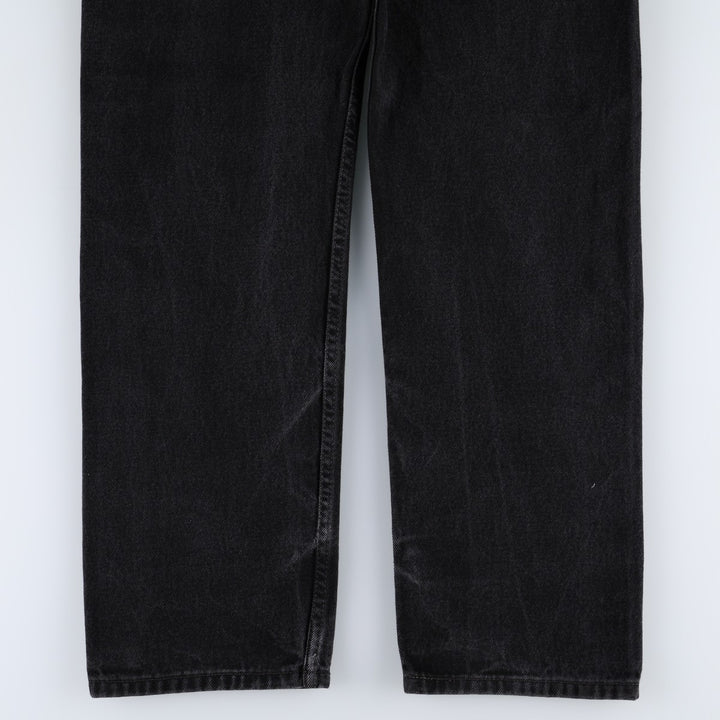 Levi's 505 Black Denim Tapered Denim Pants for Men, W33 equivalent cotton black type Vintage Second Hand