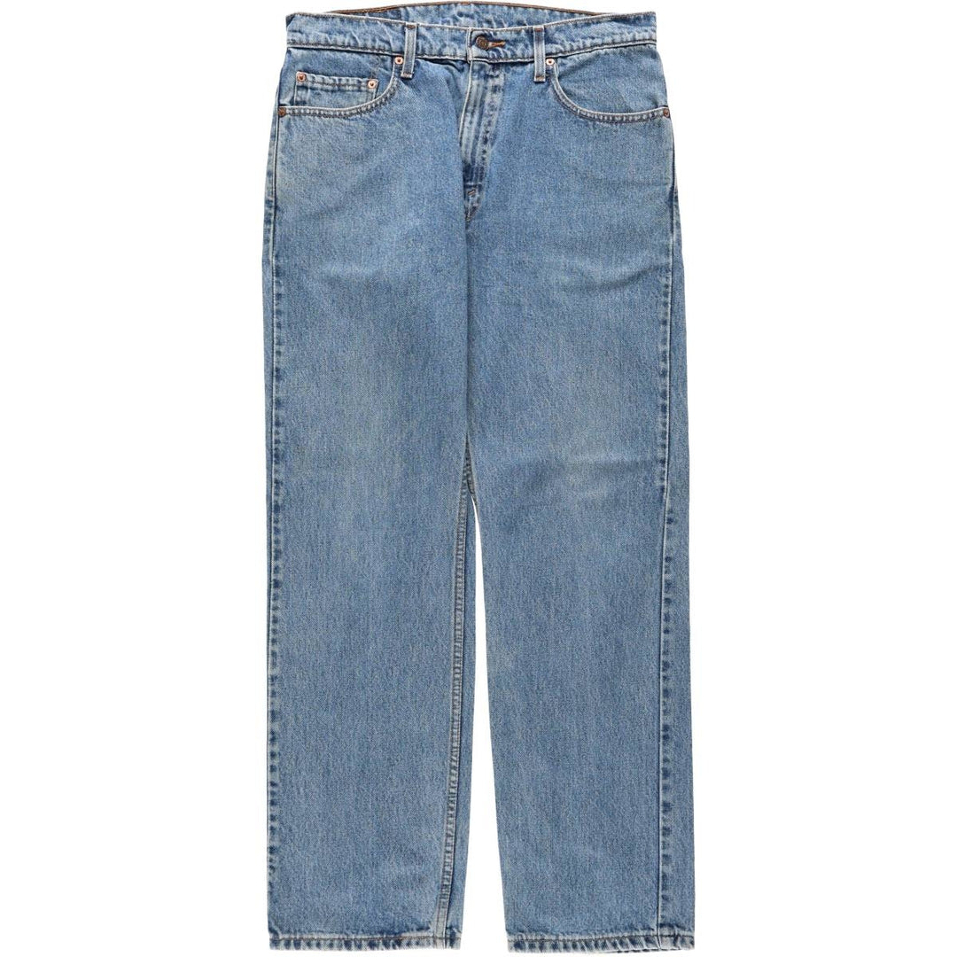 90'S Levi's 505 REGULAR FIT STRAIGHT LEG tapered denim pants for men, size W34, vintage cotton blue type Vintage Second Hand