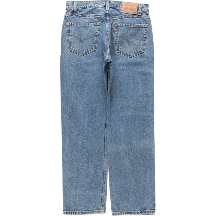 90'S Levi's 505 REGULAR FIT STRAIGHT LEG tapered denim pants for men, size W34, vintage cotton blue type Vintage Second Hand