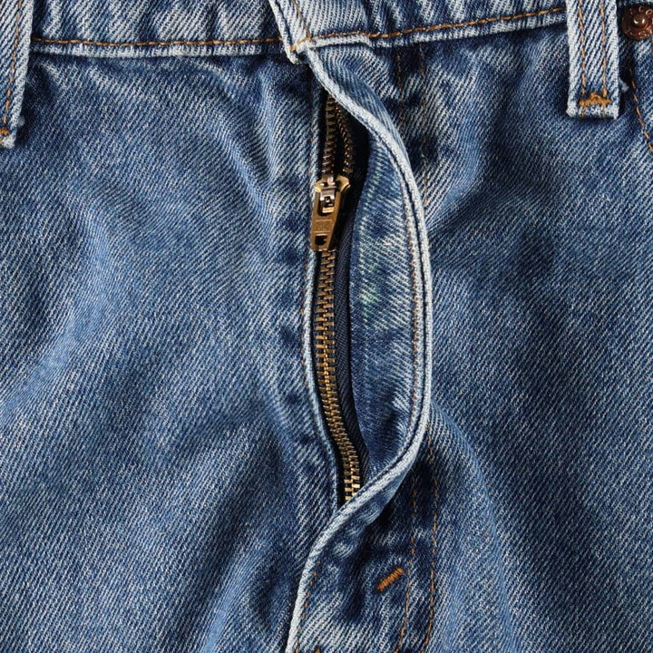 90'S Levi's 505 REGULAR FIT STRAIGHT LEG tapered denim pants for men, size W34, vintage cotton blue type Vintage Second Hand