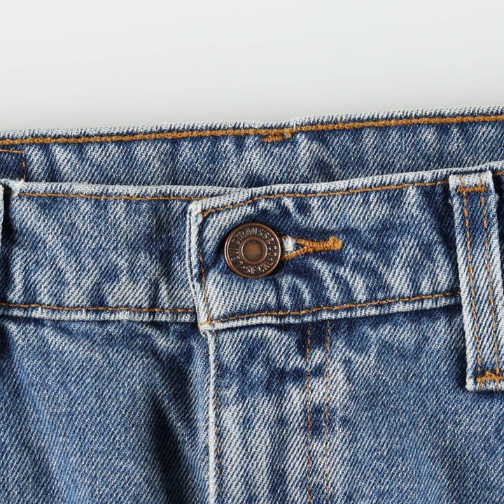 90'S Levi's 505 REGULAR FIT STRAIGHT LEG tapered denim pants for men, size W34, vintage cotton blue type Vintage Second Hand