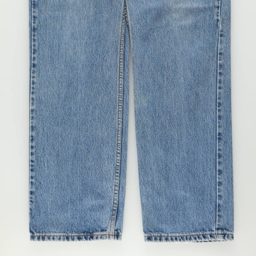 90'S Levi's 505 REGULAR FIT STRAIGHT LEG tapered denim pants for men, size W34, vintage cotton blue type Vintage Second Hand
