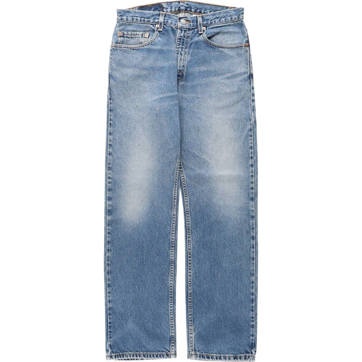 00'S Levi's 505 REGULAR FIT STRAIGHT LEG tapered denim pants for men, size w31 cotton blue type Vintage Second Hand