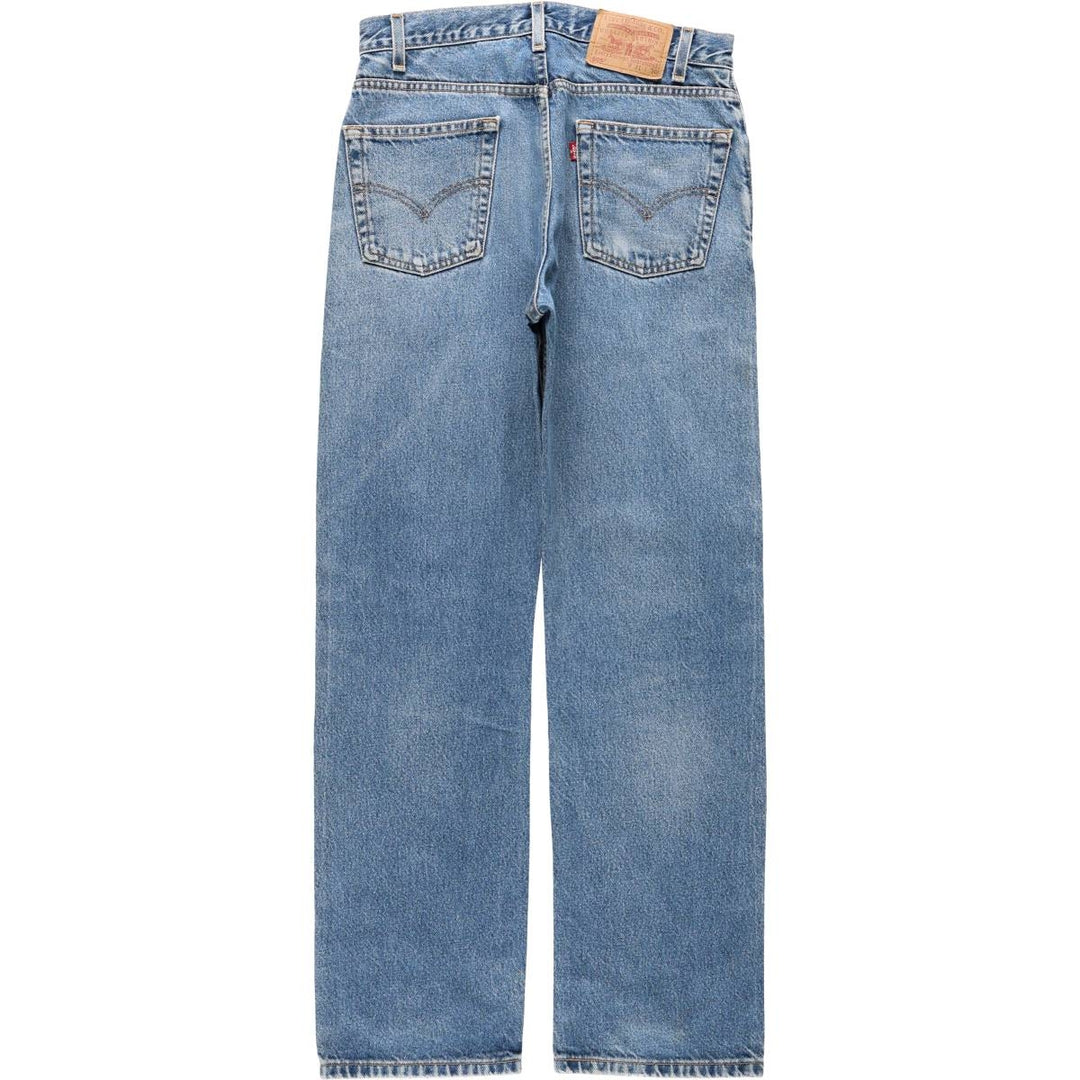 00'S Levi's 505 REGULAR FIT STRAIGHT LEG tapered denim pants for men, size w31 cotton blue type Vintage Second Hand