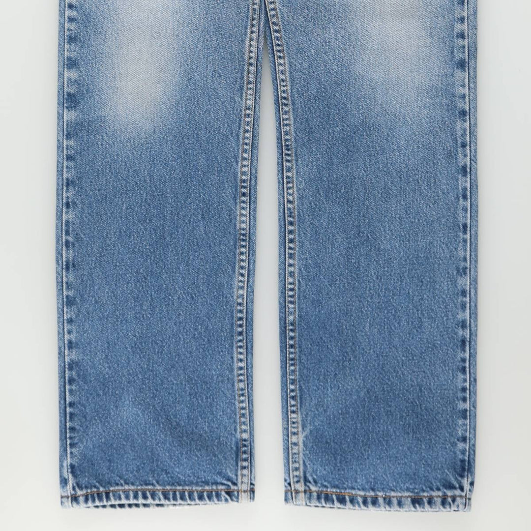 00'S Levi's 505 REGULAR FIT STRAIGHT LEG tapered denim pants for men, size w31 cotton blue type Vintage Second Hand