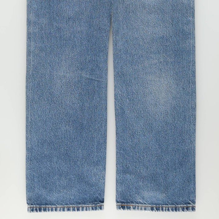 00'S Levi's 505 REGULAR FIT STRAIGHT LEG tapered denim pants for men, size w31 cotton blue type Vintage Second Hand