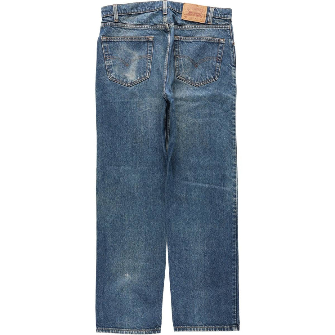 90'S Levi's 505 REGULAR FIT STRAIGHT LEG tapered denim pants for men, size w36, vintage cotton blue type Vintage Second Hand