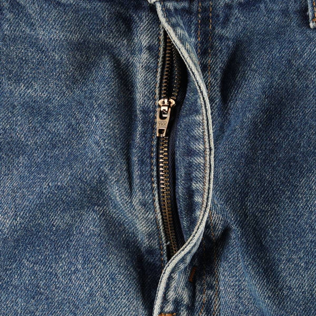 90'S Levi's 505 REGULAR FIT STRAIGHT LEG tapered denim pants for men, size w36, vintage cotton blue type Vintage Second Hand