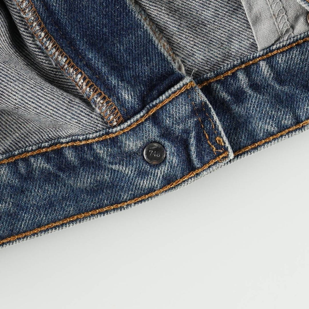 90'S Levi's 505 REGULAR FIT STRAIGHT LEG tapered denim pants for men, size w36, vintage cotton blue type Vintage Second Hand