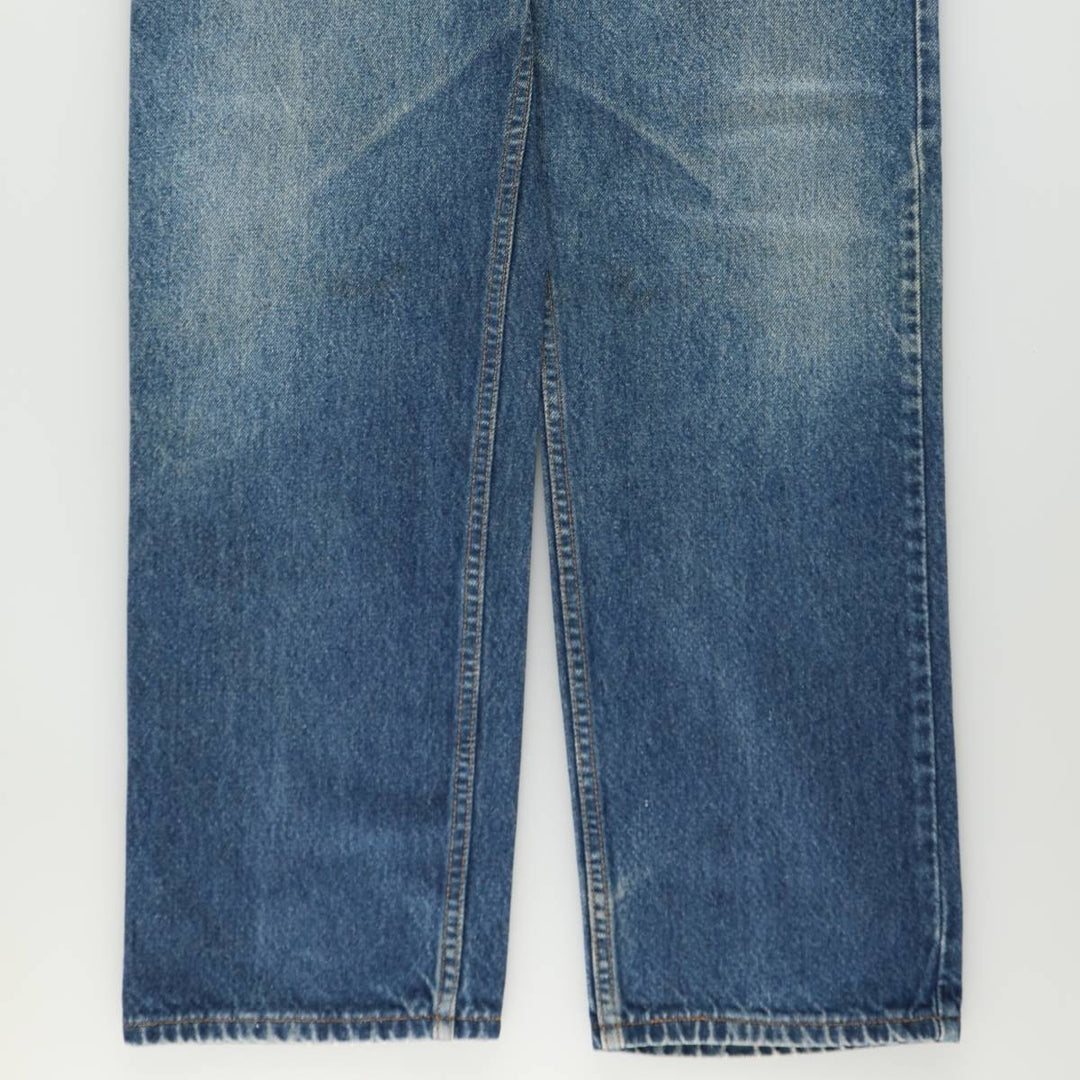 90'S Levi's 505 REGULAR FIT STRAIGHT LEG tapered denim pants for men, size w36, vintage cotton blue type Vintage Second Hand