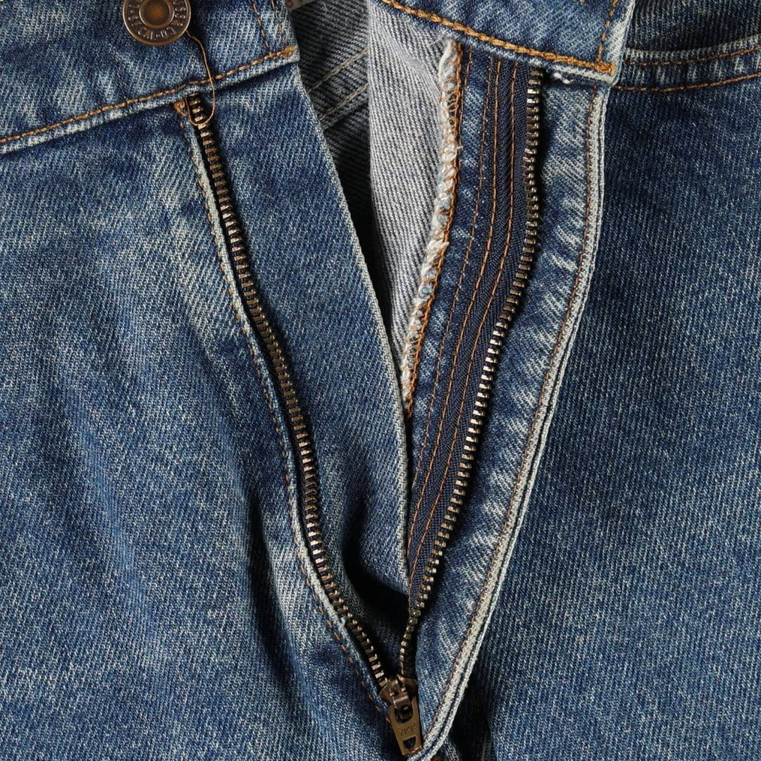 90'S Levi's 505 REGULAR FIT STRAIGHT LEG tapered denim pants for men, size w36, vintage cotton blue type Vintage Second Hand