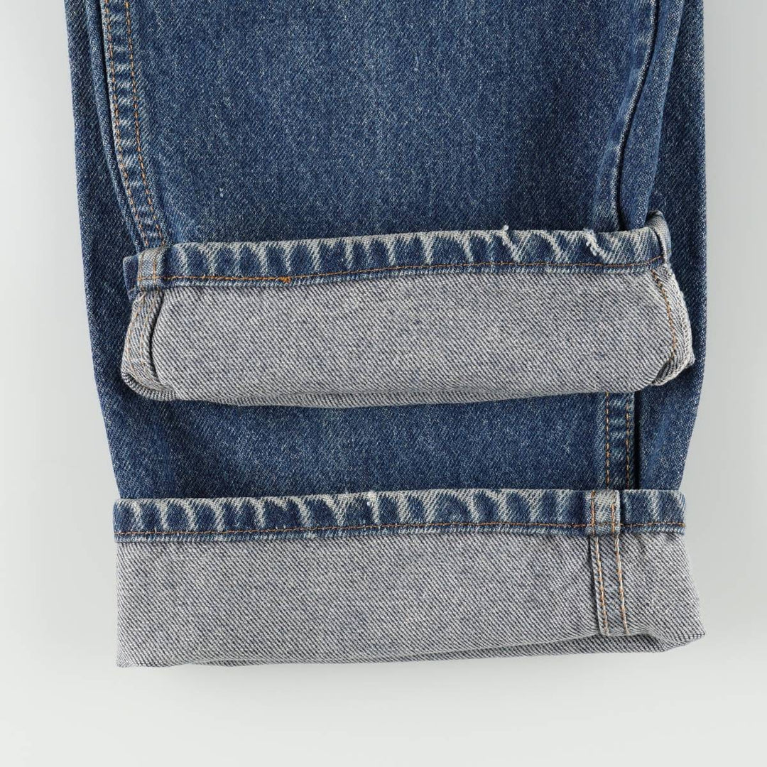 90'S Levi's 505 REGULAR FIT STRAIGHT LEG tapered denim pants for men, size w36, vintage cotton blue type Vintage Second Hand