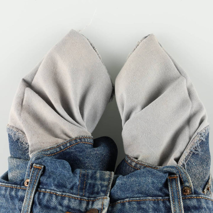 90'S Levi's 505 REGULAR FIT STRAIGHT LEG tapered denim pants for men, size w36, vintage cotton blue type Vintage Second Hand