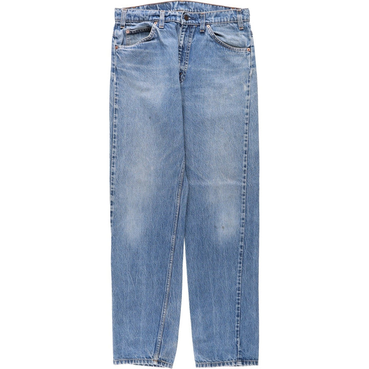 90'S Levi's 505 Tapered Denim Pants Made in USA Men's W32 Vintage cotton blue type Vintage Second Hand