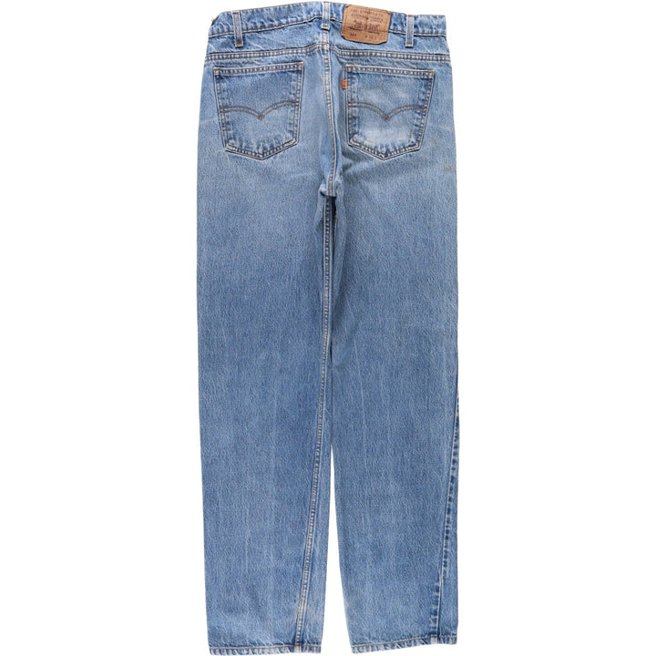 90'S Levi's 505 Tapered Denim Pants Made in USA Men's W32 Vintage cotton blue type Vintage Second Hand