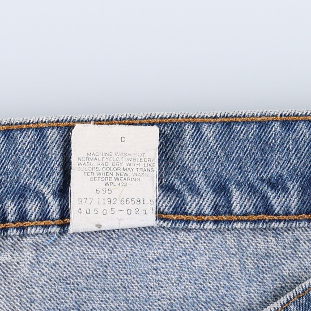90'S Levi's 505 Tapered Denim Pants Made in USA Men's W32 Vintage cotton blue type Vintage Second Hand