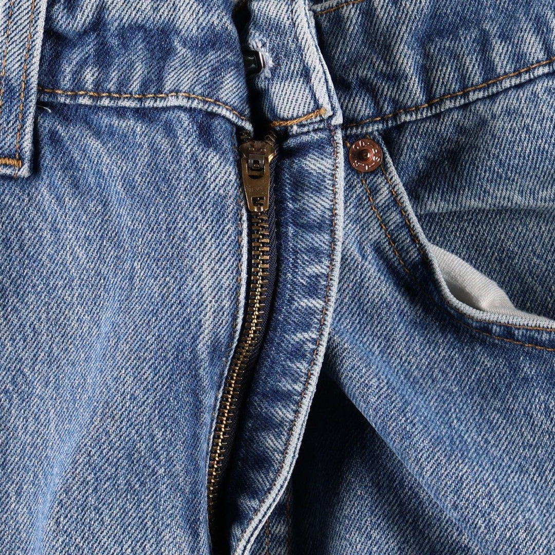 90'S Levi's 505 Tapered Denim Pants Made in USA Men's W32 Vintage cotton blue type Vintage Second Hand