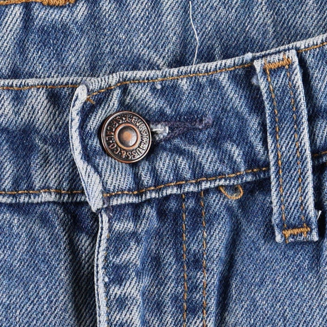 90'S Levi's 505 Tapered Denim Pants Made in USA Men's W32 Vintage cotton blue type Vintage Second Hand