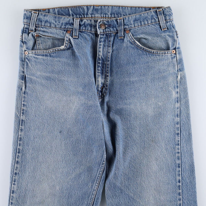 90'S Levi's 505 Tapered Denim Pants Made in USA Men's W32 Vintage cotton blue type Vintage Second Hand