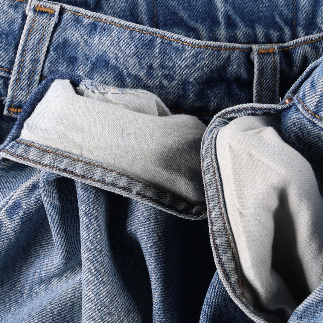 90'S Levi's 505 Tapered Denim Pants Made in USA Men's W32 Vintage cotton blue type Vintage Second Hand