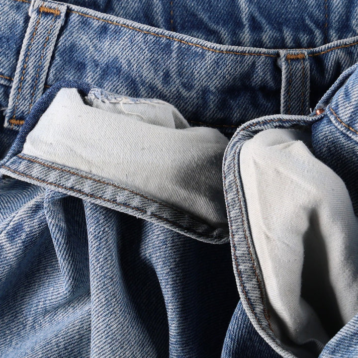 90'S Levi's 505 Tapered Denim Pants Made in USA Men's W32 Vintage cotton blue type Vintage Second Hand