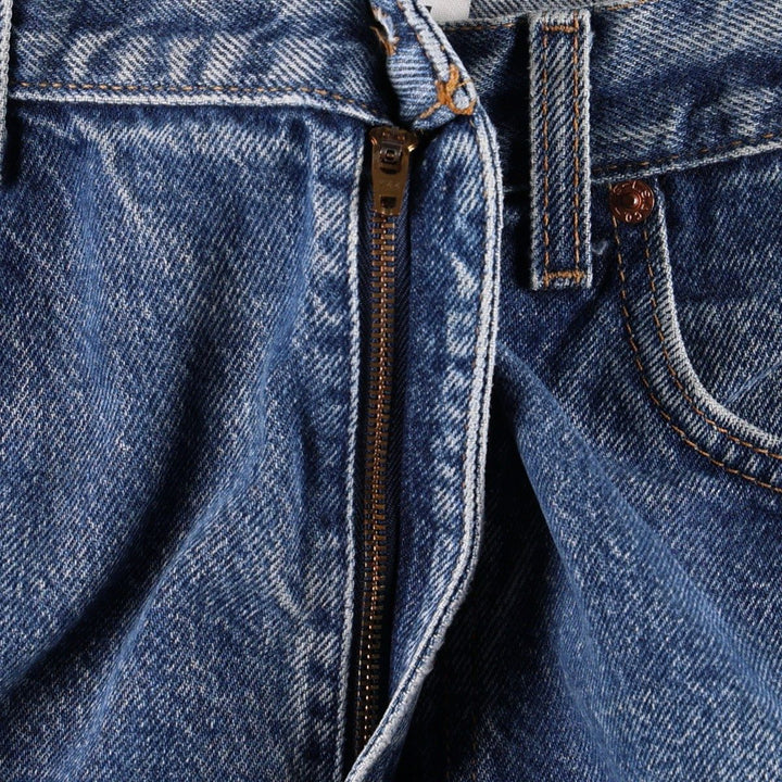 00'S Levi's 505 REGULAR FIT tapered denim pants for men, size w35 cotton blue type Vintage Second Hand