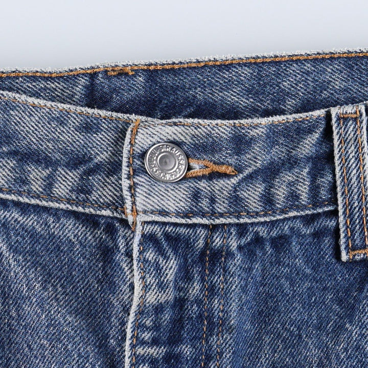 00'S Levi's 505 REGULAR FIT tapered denim pants for men, size w35 cotton blue type Vintage Second Hand