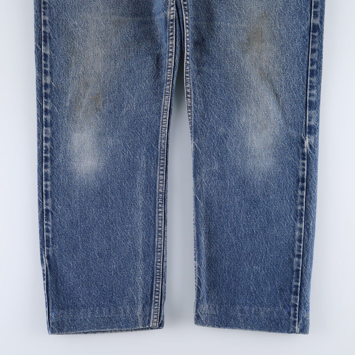 00'S Levi's 505 REGULAR FIT tapered denim pants for men, size w35 cotton blue type Vintage Second Hand