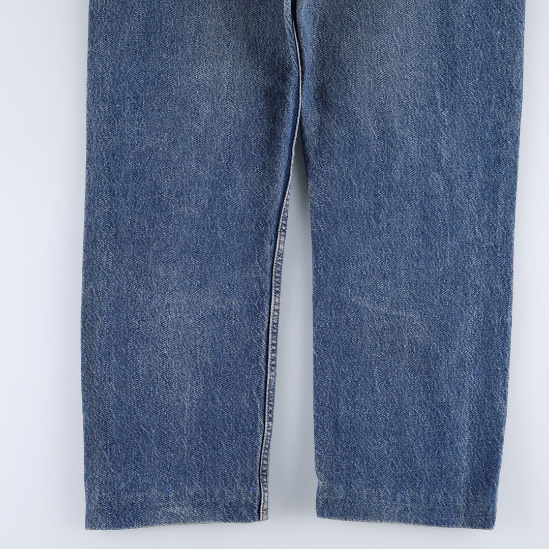 00'S Levi's 505 REGULAR FIT tapered denim pants for men, size w35 cotton blue type Vintage Second Hand