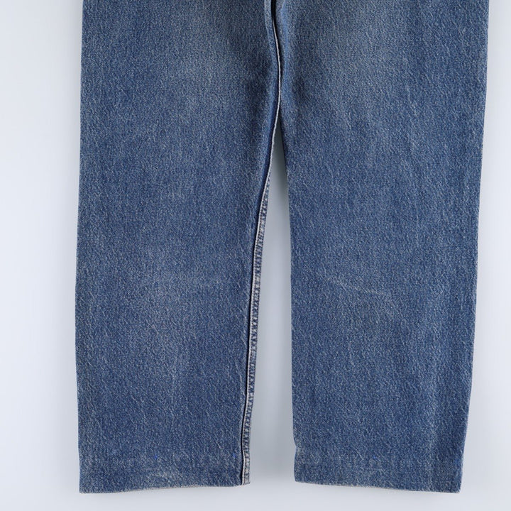 00'S Levi's 505 REGULAR FIT tapered denim pants for men, size w35 cotton blue type Vintage Second Hand