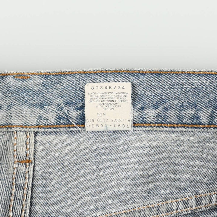 00'S Levi's 505 REGULAR FIT STRAIGHT LEG tapered denim pants for men, size w34 cotton blue type Vintage Second Hand
