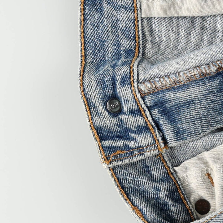 00'S Levi's 505 REGULAR FIT STRAIGHT LEG tapered denim pants for men, size w34 cotton blue type Vintage Second Hand