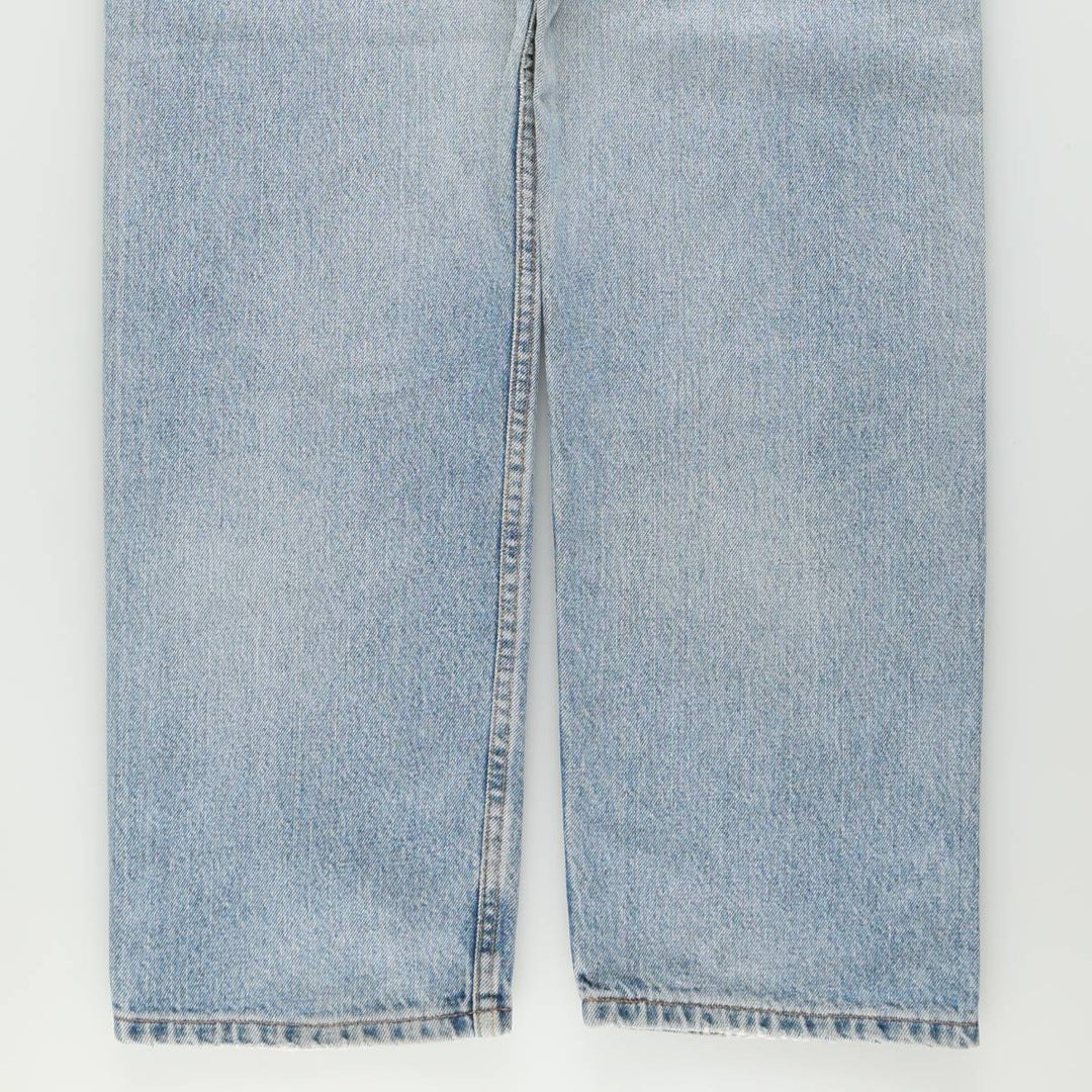 00'S Levi's 505 REGULAR FIT STRAIGHT LEG tapered denim pants for men, size w34 cotton blue type Vintage Second Hand