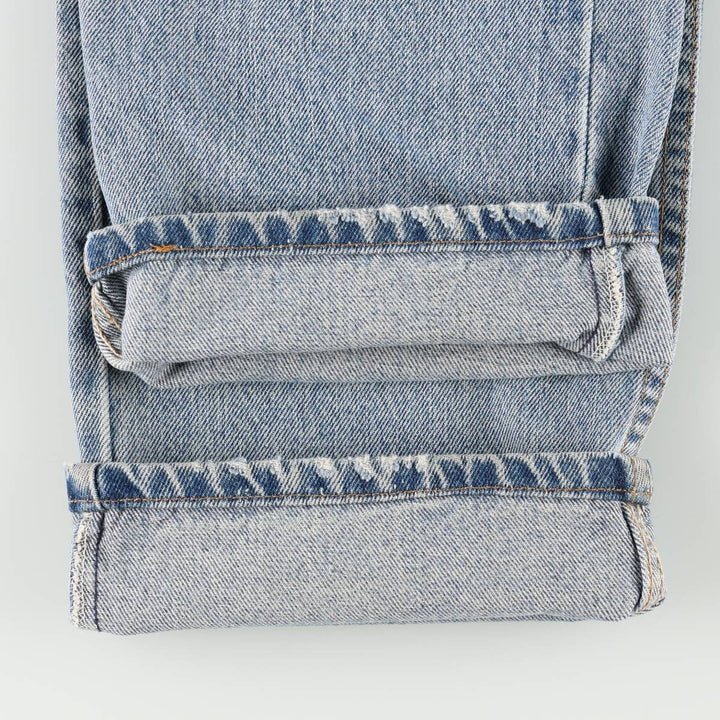 00'S Levi's 505 REGULAR FIT STRAIGHT LEG tapered denim pants for men, size w34 cotton blue type Vintage Second Hand