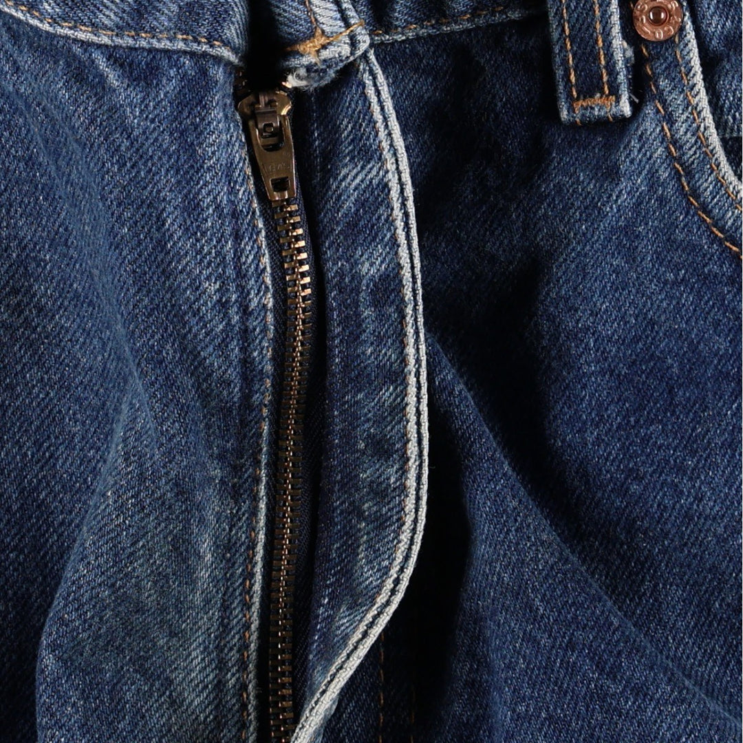 00'S Levi's 505 REGULAR FIT STRAIGHT LEG tapered denim pants made in USA, men's w36 equivalent cotton blue type Vintage Second Hand