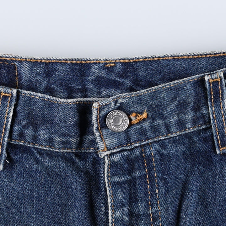 00'S Levi's 505 REGULAR FIT STRAIGHT LEG tapered denim pants made in USA, men's w36 equivalent cotton blue type Vintage Second Hand
