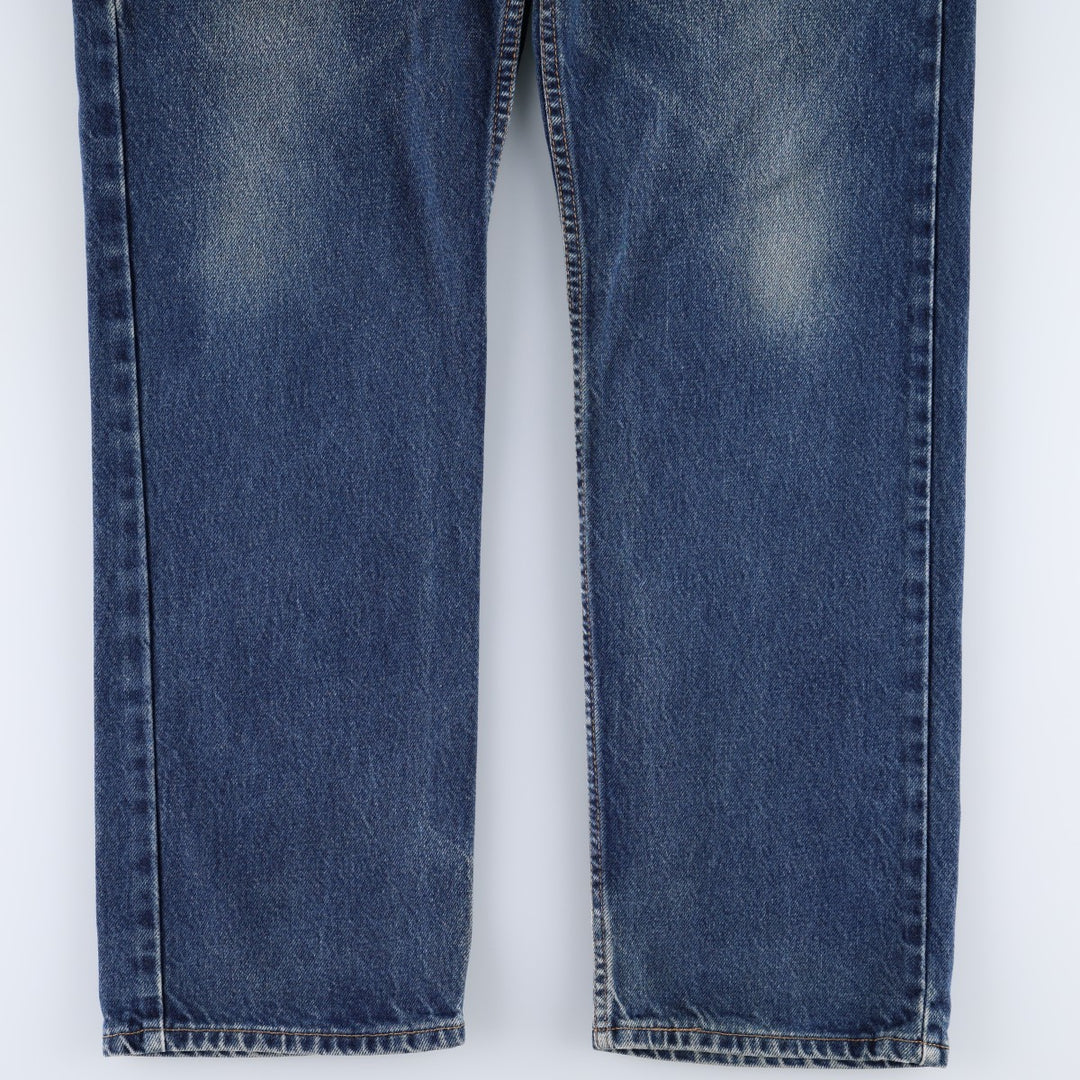 00'S Levi's 505 REGULAR FIT STRAIGHT LEG tapered denim pants made in USA, men's w36 equivalent cotton blue type Vintage Second Hand
