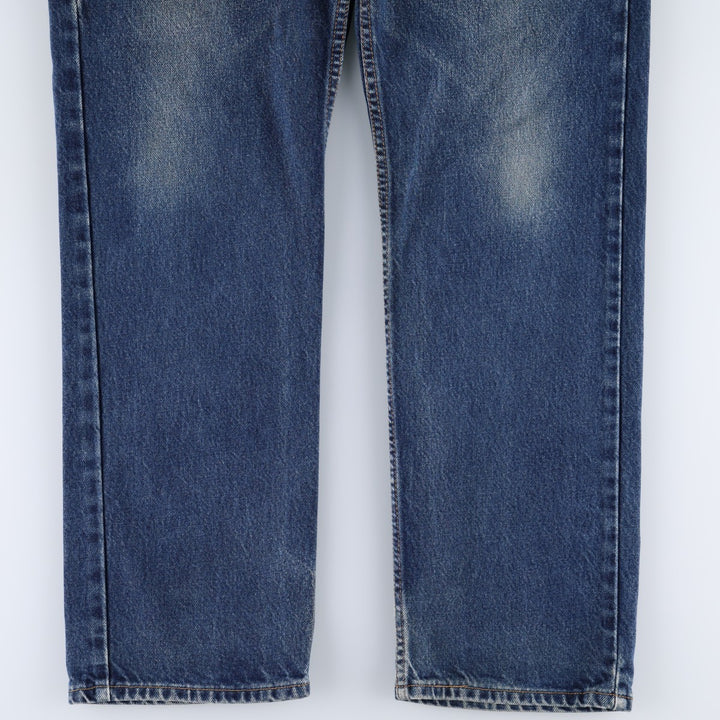 00'S Levi's 505 REGULAR FIT STRAIGHT LEG tapered denim pants made in USA, men's w36 equivalent cotton blue type Vintage Second Hand
